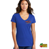 Dewin' It In The Dirt Ladies V-Neck T-Shirt