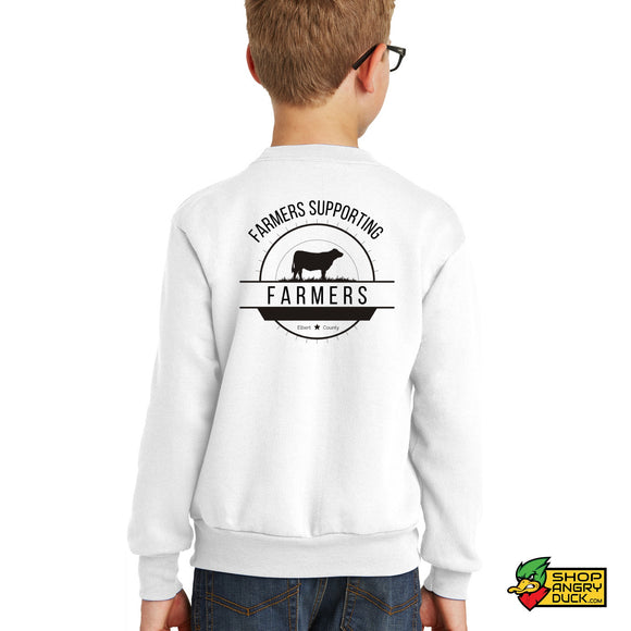 Elbert County Cattlemens Assoc Youth Crewneck Sweatshirt