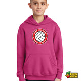 Elms Volleyball Circle Logo Youth Hoodie