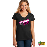 Studio West Logo Ladies V-Neck T-Shirt