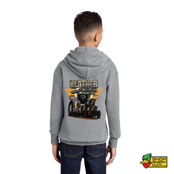 Leather and Lace Pulling Team Youth Illustrated Hoodie