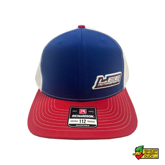 Lee Motorsports PVC Emblem Snapback Hat