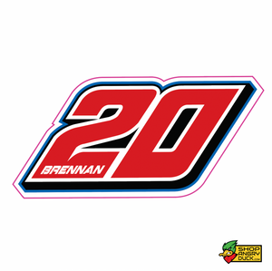 Todd Brennan #20 - 6" Sticker