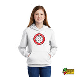Elms Volleyball Circle Logo Youth Hoodie