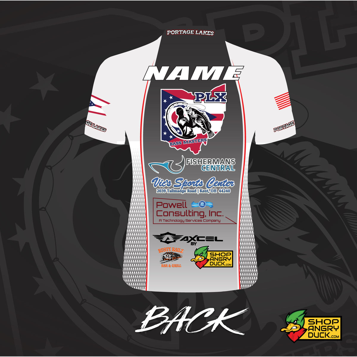 2023 PLX Bass Masters Sublimated Short Sleeve Fishing Jersey