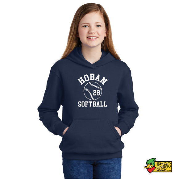Hoban Softball Personalized # Youth Hoodie