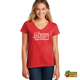 ShopAngryDuck.com Ladies V-Neck T-Shirt