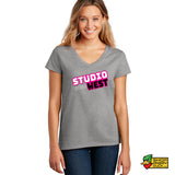 Studio West Logo Ladies V-Neck T-Shirt