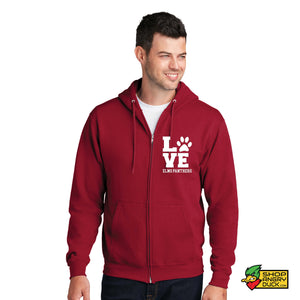 Love Elms Panthers Full Zip Hoodie