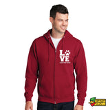 Love Elms Panthers Full Zip Hoodie