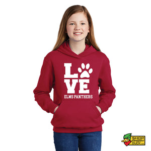 Love Elms Panthers Youth Hoodie