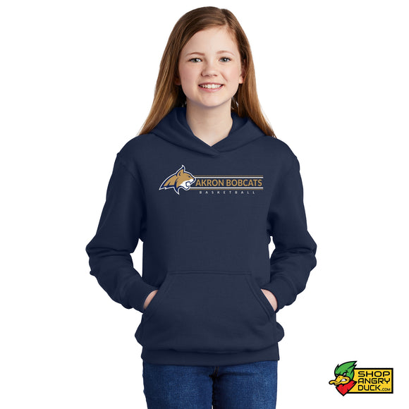 Akron Bobcats Basketball 3 Youth Hoodie