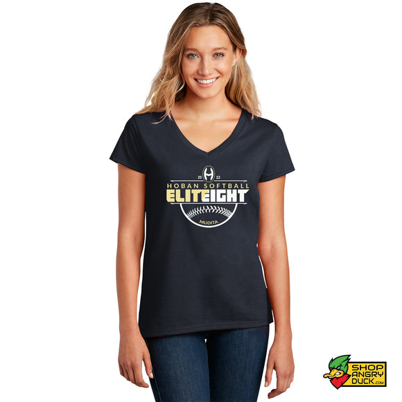 Hoban Softball Elite Eight '22 Ladies V-Neck T-Shirt
