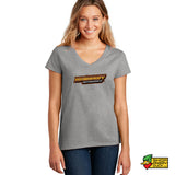 Dewbaby Motorsports Ladies Illustrated V-Neck T-shirt