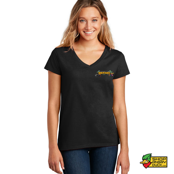 Spending Their Inheritance Championship Ladies V-Neck T-Shirt