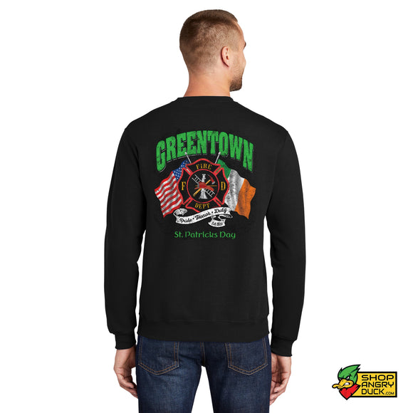 Greentown Fire Dept St. Patrick's Day  Crewneck Sweatshirt