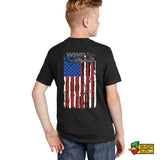 WWPTV Flag Ladies V-Neck T-Shirt