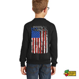 WWPTV Flag Youth Crewneck Sweatshirt