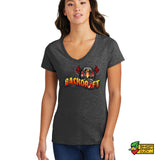 Backdraft Black Ladies V-Neck T-Shirt