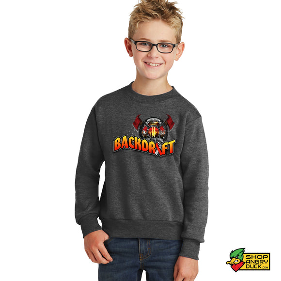 Backdraft Black Youth Crewneck Sweatshirt
