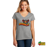 Backdraft Black Ladies V-Neck T-Shirt
