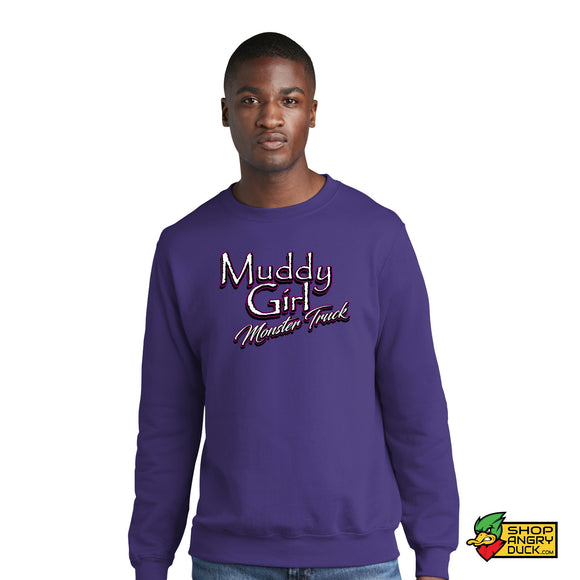 Muddy Girl Monster Truck Crewneck Sweatshirt