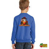 Fire Hazzard Monster Truck Youth Crewneck Sweatshirt