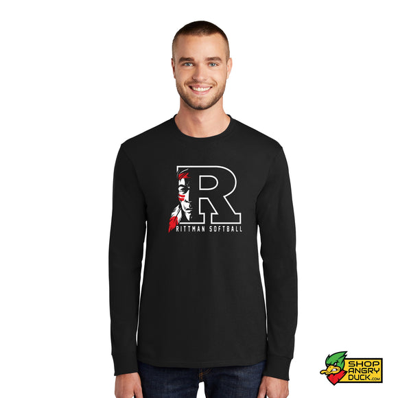 Rittman Indians Softball Long Sleeve T-Shirt 03