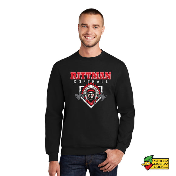 Rittman Indians Softball Crewneck Sweatshirt 05
