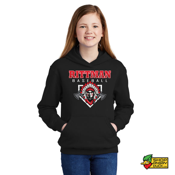 Rittman Indians Baseball Youth Hoodie 06