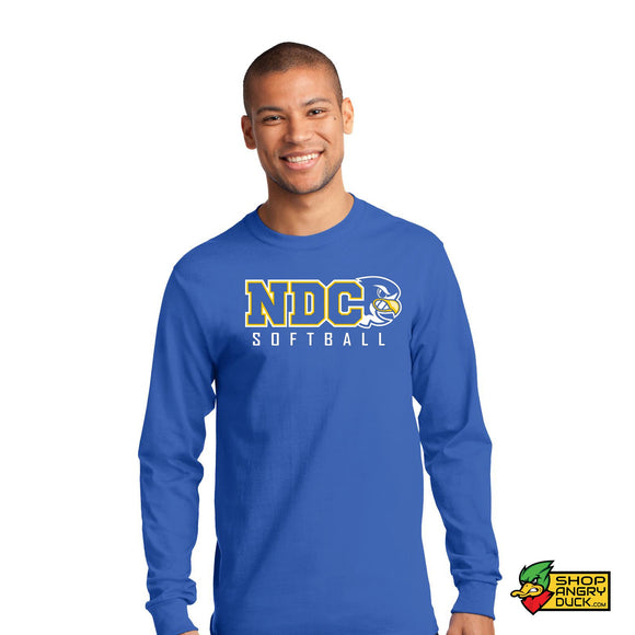 Notre Dame College Falcons Softball Long Sleeve T-Shirt 001