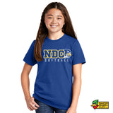 Notre Dame College Falcons Softball Youth T-Shirt 001