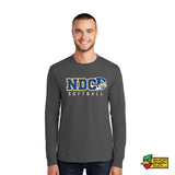 Notre Dame College Falcons Softball Long Sleeve T-Shirt 001