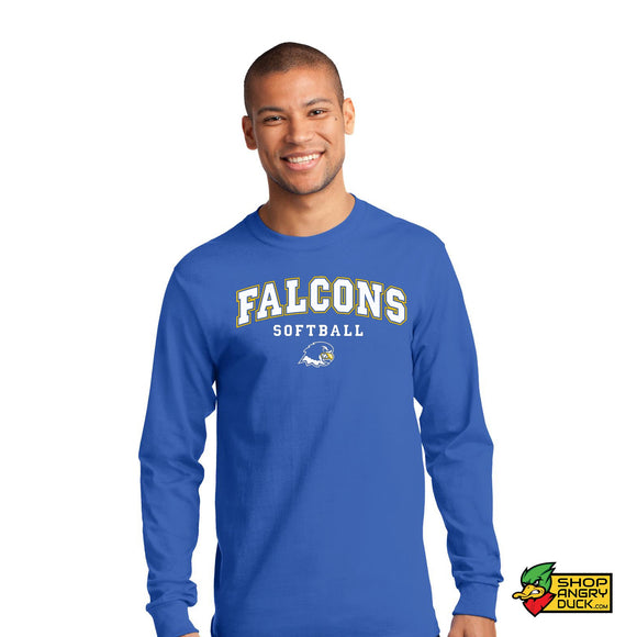 Notre Dame College Falcons Softball Long Sleeve T-Shirt 002
