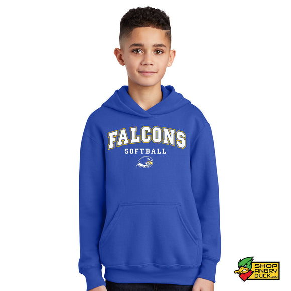 Notre Dame College Falcons Softball Youth Hoodie 002