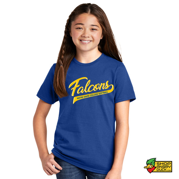 Notre Dame College Falcons Softball Youth T-Shirt 003