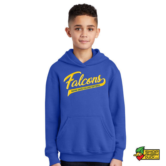 Notre Dame College Falcons Softball Youth Hoodie 003