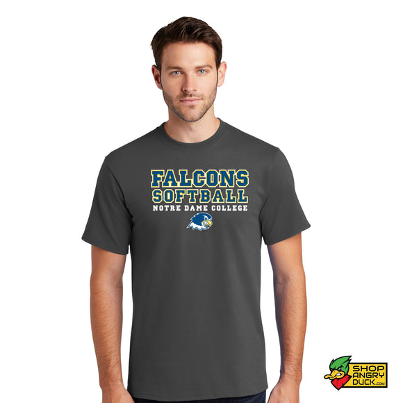 Notre Dame College Falcons Softball T-Shirt 004