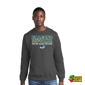 Notre Dame College Falcons Softball Crewneck Sweatshirt 004
