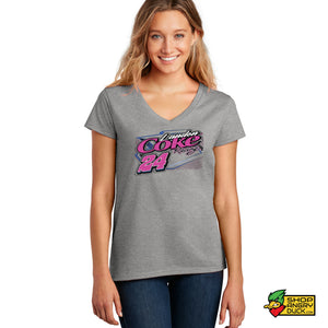 Landon Coke Racing Ladies V-Neck T-Shirt