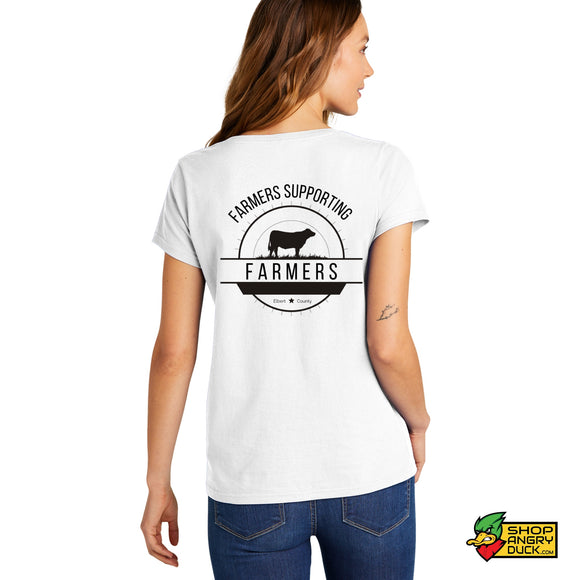 Elbert County Cattlemens Assoc Ladies V-Neck T-Shirt