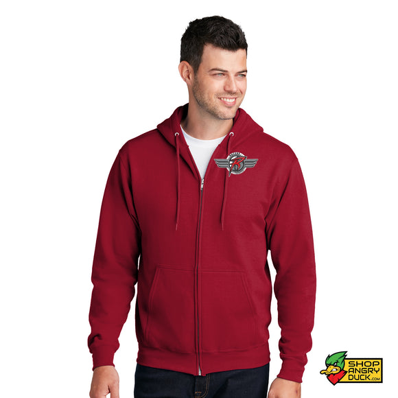 Akron Racers Circle Logo Full Zip Hoodie
