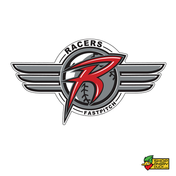 Akron Racers Circle Logo Sticker