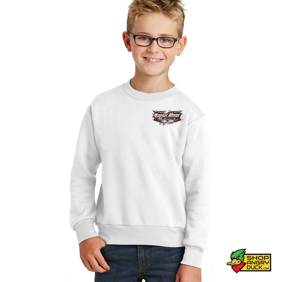 Runin Bare Motorsports Youth Crewneck Sweatshirt