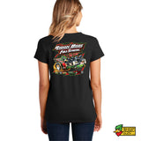 Runin Bare Motorsports Full Streak Ladies V-Neck T-Shirt