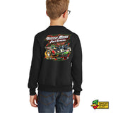 Runin Bare Motorsports Full Streak Youth Crewneck Sweatshirt