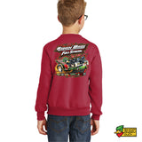 Runin Bare Motorsports Full Streak Youth Crewneck Sweatshirt
