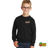 Runin Bare Motorsports Full Streak Youth Crewneck Sweatshirt