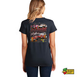 Wolverine Pullers 2024 Red Ladies V-Neck T-Shirt