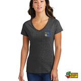 Wolverine Pullers 2024 Red Ladies V-Neck T-Shirt